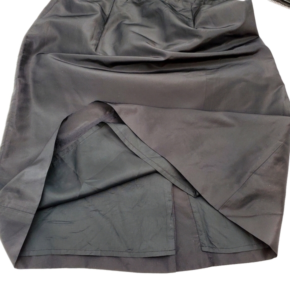 J. Crew Silk Taffeta Gracen Black Strapless Cocktail Dress - Picture 6 of 9